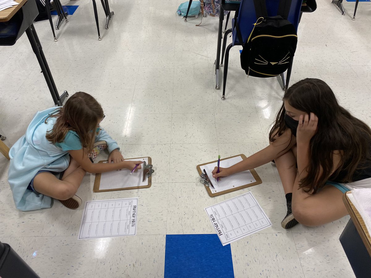 Holly Hill Huskies (@hhill_huskies) on Twitter photo 5th grade is practicing multiplication while working with partners from a safe distance. #WCconnects <a href="/WestCler/">West Clermont Schools</a> 5th grade is practicing multiplication while working with partners from a safe distance. #WCconnects <a href="/WestCler/">West Clermont Schools</a>