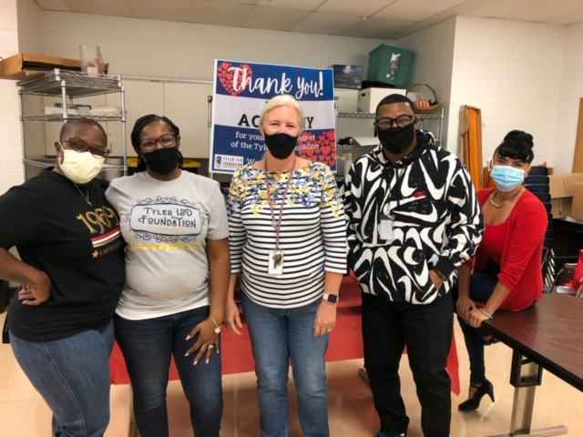 RISE had 100% employee participation with donations to the Tyler ISD Foundation. In return, the Foundation provided lunch today! #ThankYou