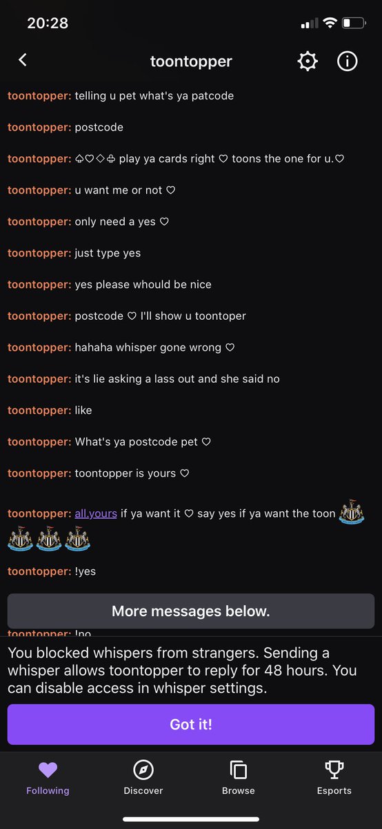 staceturner28's tweet photo. So whilst everyone else is proving that they ain’t bully’s here’s the reason I had to block toon! If me blocking him cos he wouldn’t leave me alone makes me a bully then so be it!! https://t.co/eJ3WBEMabw