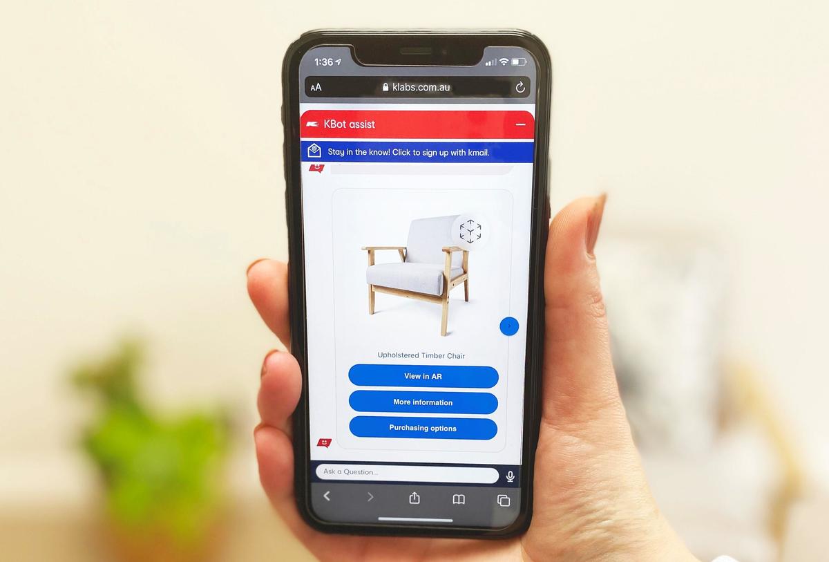 OracleMobile's tweet image. Kmart Australia uses AI and AR to bring KBot shopping experience in-home zdnet.com/article/kmart-… #Oracle #OracleAssistant #chatbots