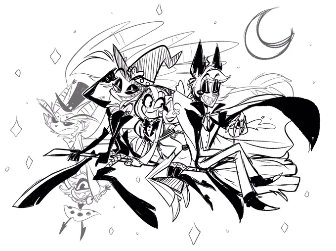 A WIP for halloween :U I hope i finish this before the holiday lol #HazbinHotel 