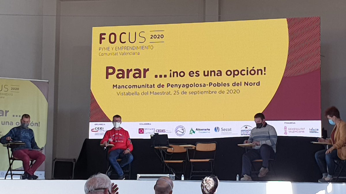 MarinMonferrer's tweet photo. Avui he participat com a gerent del meus negocis i President de l.associació d.empresaris i treballadors autònoms de Penyagolosa a la Jornada FOCUS de PYME i EMPRENEDORS que s.ha celebrat a Vistabella del Maestrat. èxit total. Estem en peu i fem camí... Agraït! https://t.co/fz3fIHkbyj