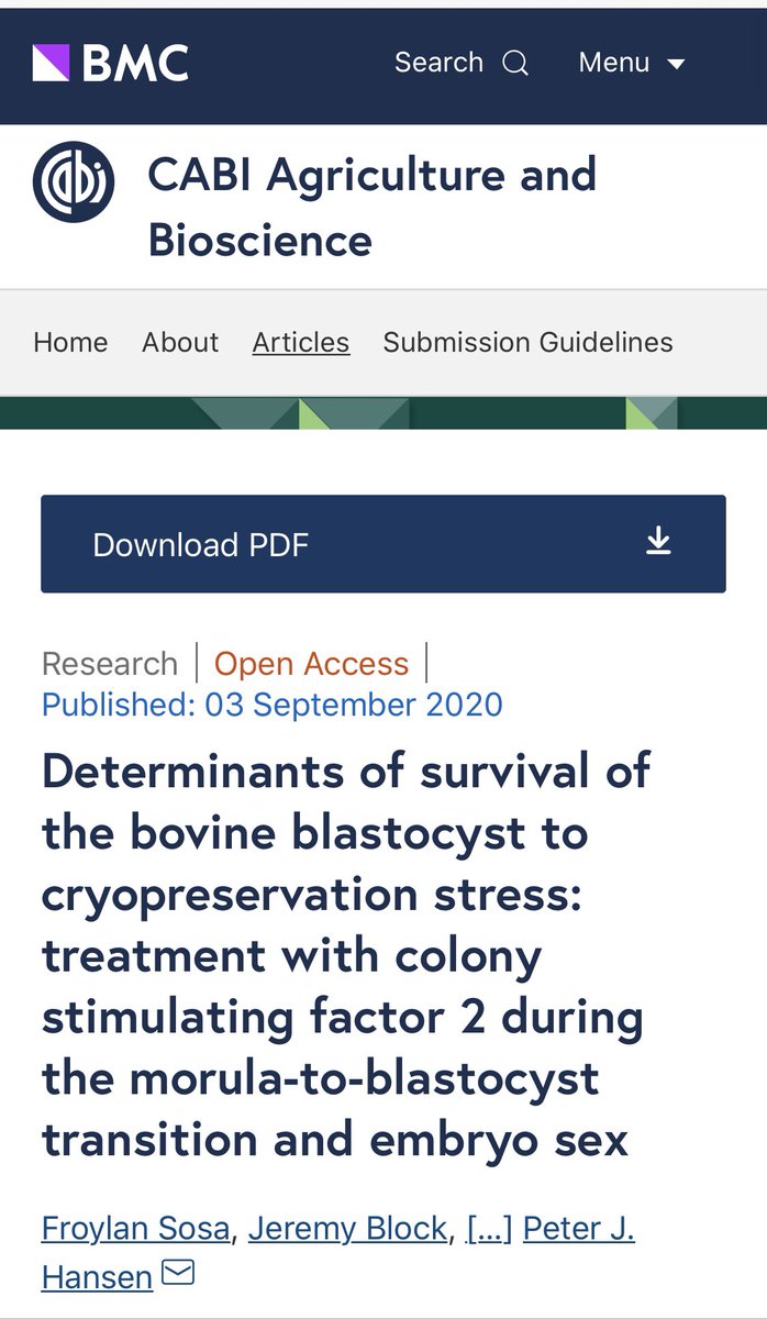 ASGSA_UF's tweet photo. Big congratulations to @FroylanSosa_ and colleagues from @ufpjhansen lab on their newest paper showing more evidences that #CSF2 can improve embryo survival to stress!
Check it out: https://t.co/JK07CyGAA6
@AllThingsUF @UFatWork @UFExplore @uf_ansci @UFCALS @UF_IFAS @UF https://t.co/94OnVukpO9