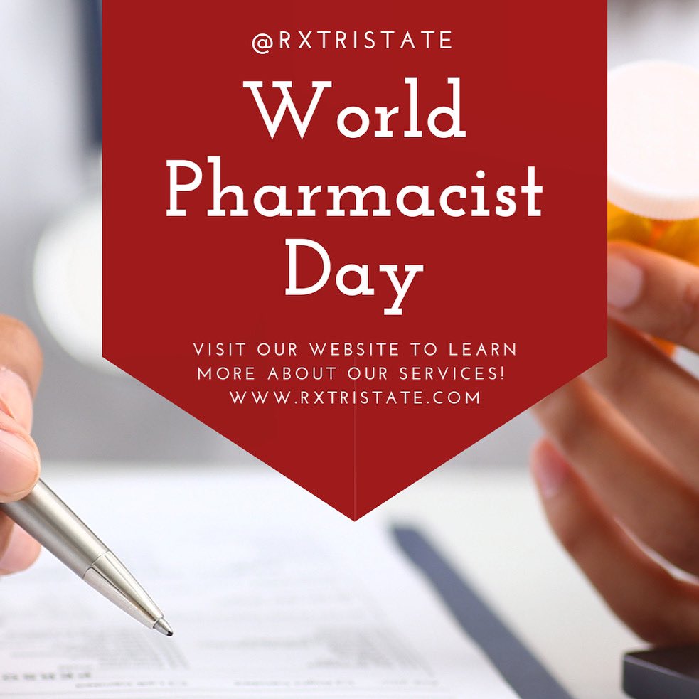 RXTriState's tweet image. 🌎 Today is #Worldpharmacistday2020! 💊 Here at Tri-State Pharmaceutical we are proud to have a skilled team of pharmacists and pharmacy technicians that ensure all of your residents are able to receive the care and dedication they deserve ✔️Meds Delivered On Time. Guaranteed.