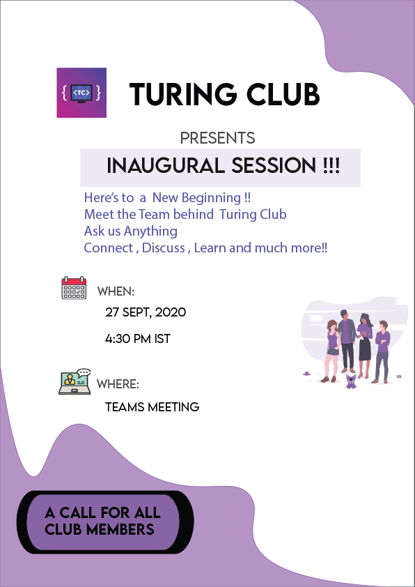 TuringClub's tweet photo. Inaugural Session !!!

Lets all meet

#TuringClub #Meetup https://t.co/cphDcYVJwi