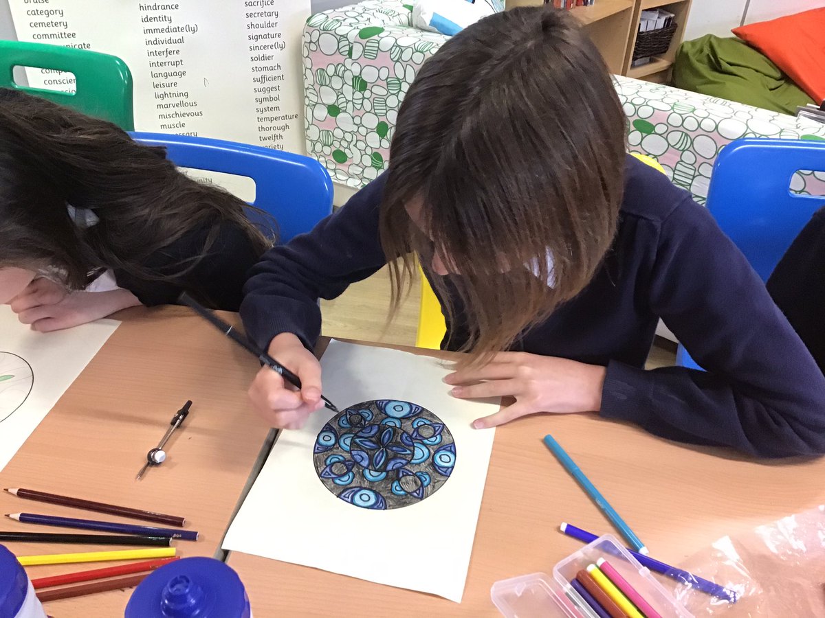Year6HCroxtethC's tweet photo. In Year 6H, we enjoyed creating our own mandalas as part of #mathsparty2020 https://t.co/bOSe83RgWl