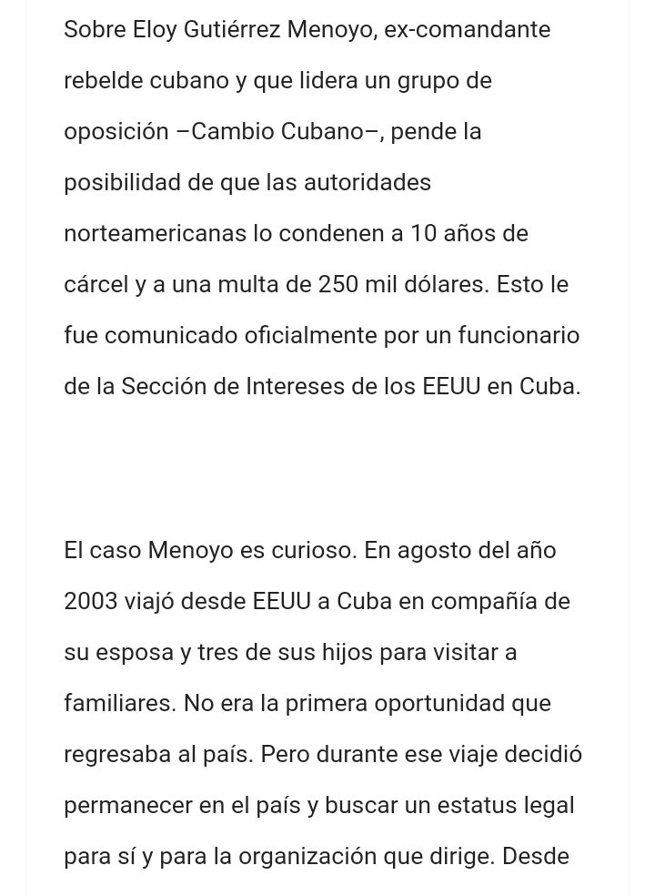 Por supuesto que tuvo críticas no solo desde el gobierno cubano (que es obvio) opositores como Paya, Elizardo Sánchez y hasta de la Fundación Nacional Cubano Americana tuvieron sus reservas con algunos o varios puntos de este plan. Mención especial a Eloy Gutiérrez Menoyo. 15/