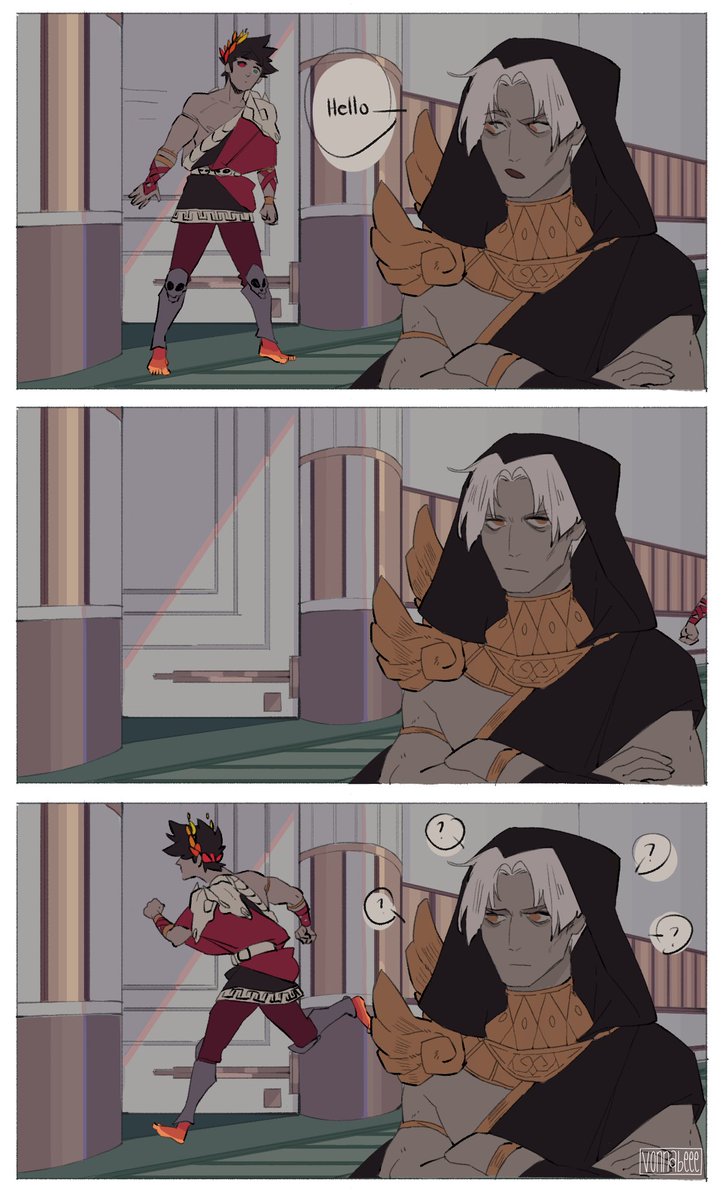 smth stupid i thought of while playing HADES not@ me running in n out of the archives jus so i could get dialogue from than