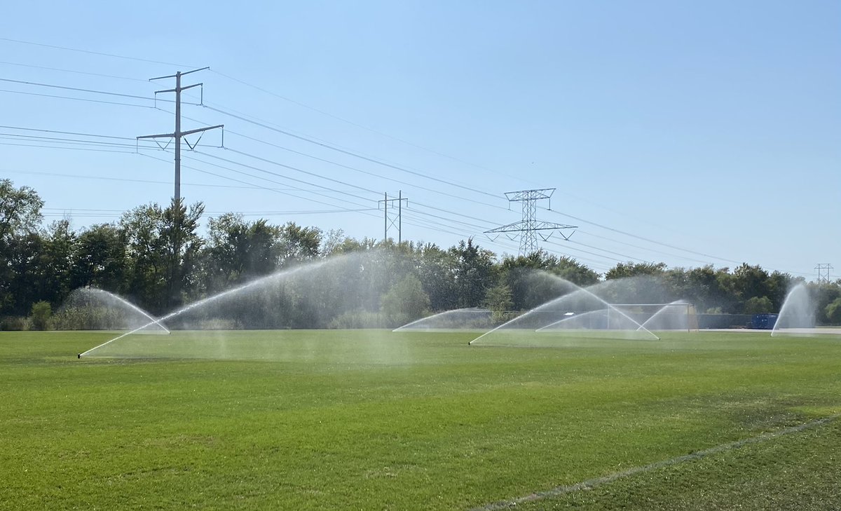slysaleague's tweet photo. Preparing the fields for the @LouFuszSoccer Fall Midwest Soccer Invitational 2020. Good luck to all the teams playing! #friendlies #soccer #WearAMask https://t.co/KlKFWXHmR7