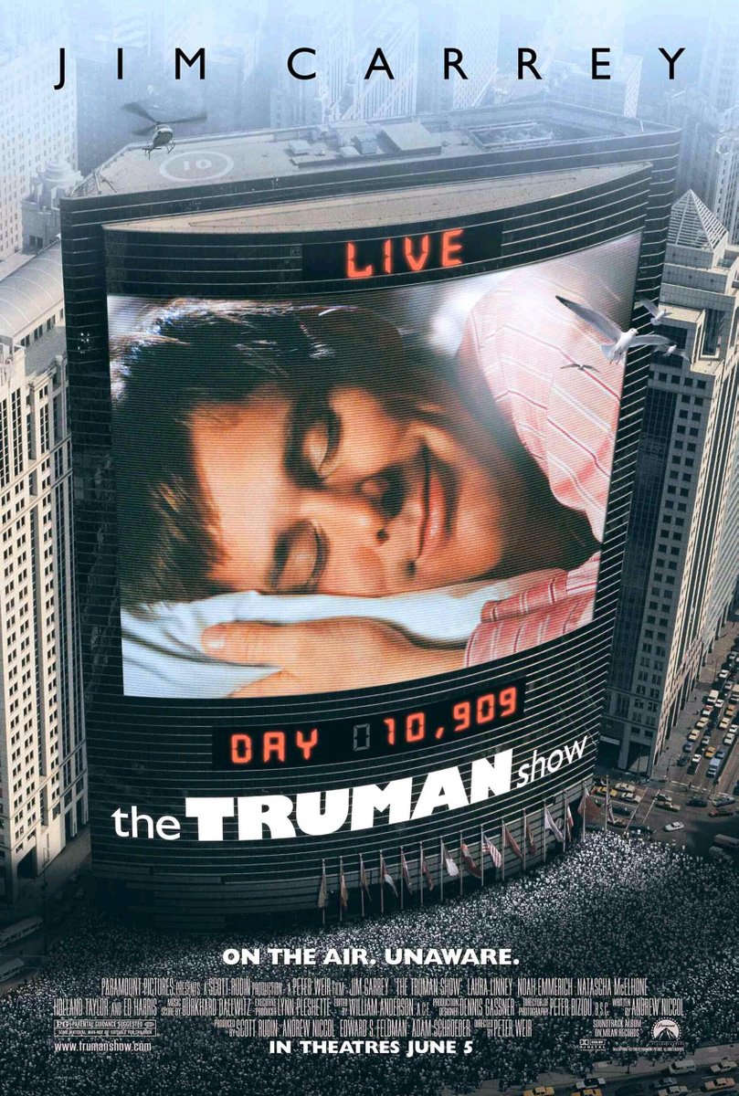 82. The Truman Show (1998) dir. Peter Weir