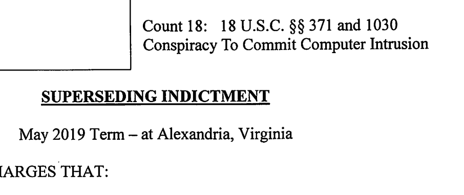 Shifting US indictment Against Julian Assange2018: Accused of violating three provisions of Computer Fraud and Abuse Act, and conspiracy to defraud US government2019: accused of generally violating CFAA (no longer specifically charged); defrauding US govt  #AssangeTrial
