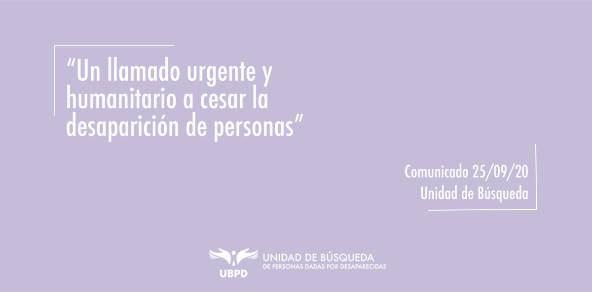 UBPDcolombia's tweet photo. #ComunicadoUBPD | La #UBPD destaca la acción desarrollada por su familia, organizaciones, instituciones, medios de comunicación y sociedad en el caso de #AnaLucíaFernándezVilla y llama a la sociedad a hacer un pacto nacional en torno a la búsqueda.
📄Leer: https://t.co/8RnfLMAUap https://t.co/5xYa7qPJhl