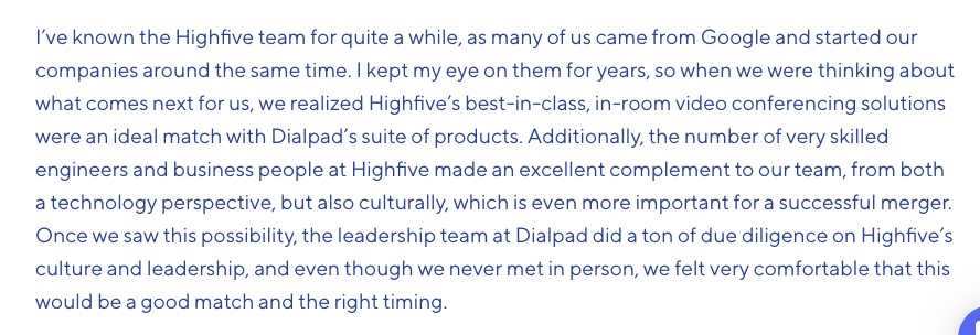 .@DialpadHQ's @cwalker123 explains how he knew acquiring @HighfiveHQ was a smart move. dialpad.com/blog/virtual-m…