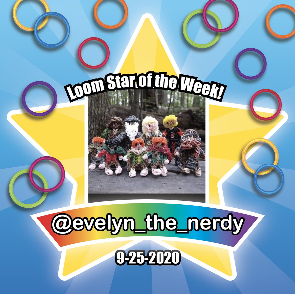 Congratulations to @evelyn_the_nerdy you are Loom Star of the Week! ✨The Lord of the Rings figurines you created really show your amazing talent. 🏔⚔️💍Loom on!