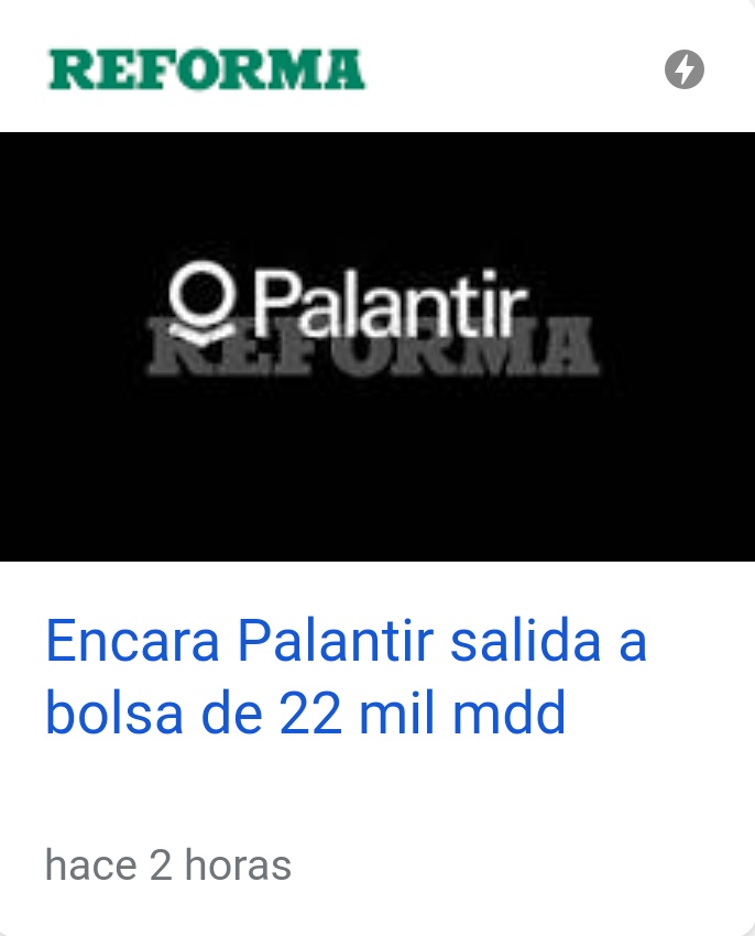 EstebanMB01's tweet photo. Acaba de salir a la bolsa una empresa de BigData llamada PALANTIR. Su autoevaluación fue de 22MIL MILLONES DE DOLARES!!!! 22MIL MILLONES. https://t.co/PJvvYCtwZm