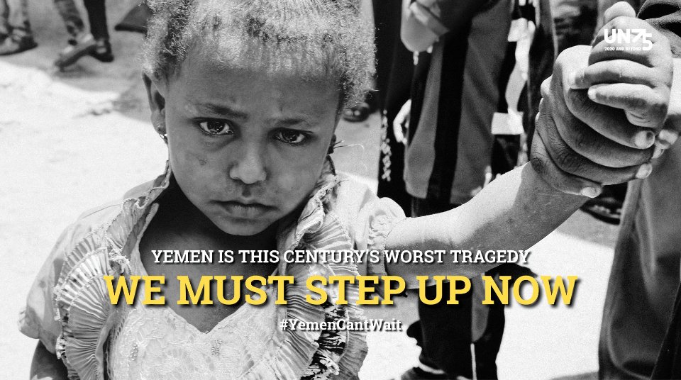 Six years of war, hunger, disease and a deepening economic crisis are stalking #Yemen at a time when humanitarian funding is at its lowest in decades. Over 9 million people have been affected by deepening cuts to aid programmes. #YemenCantWait #UN75 #UNGA