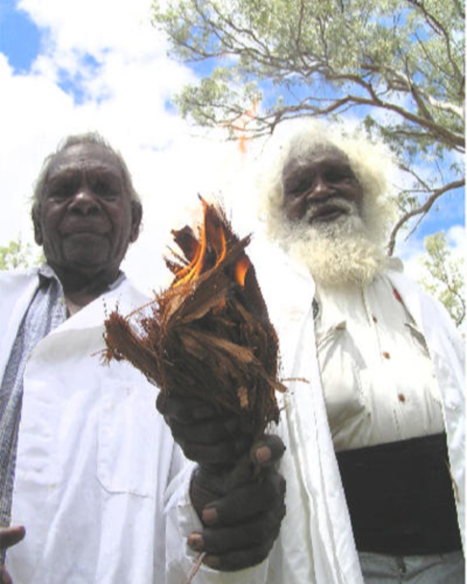 Today we celebrate the lives and incredible efforts of two Elders Dr. Musgrave and Dr. George in igniting the sharing of cultural fire across Australia. We are honoured to walk in your footsteps. #goodfire #rightfire  #culturalburning #auspol #culturalknowledge #kukuthaypan #fnq