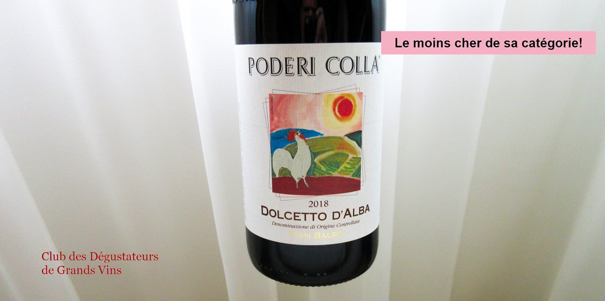 ClubDGV's tweet image. Parmi les 17 #vins 🍷 de Dolcetto référencés par la SAQ, celui-ci de Poderi Colla est le moins cher (et pas le moins bon) #wine 👉 bit.ly/2HuM8gK