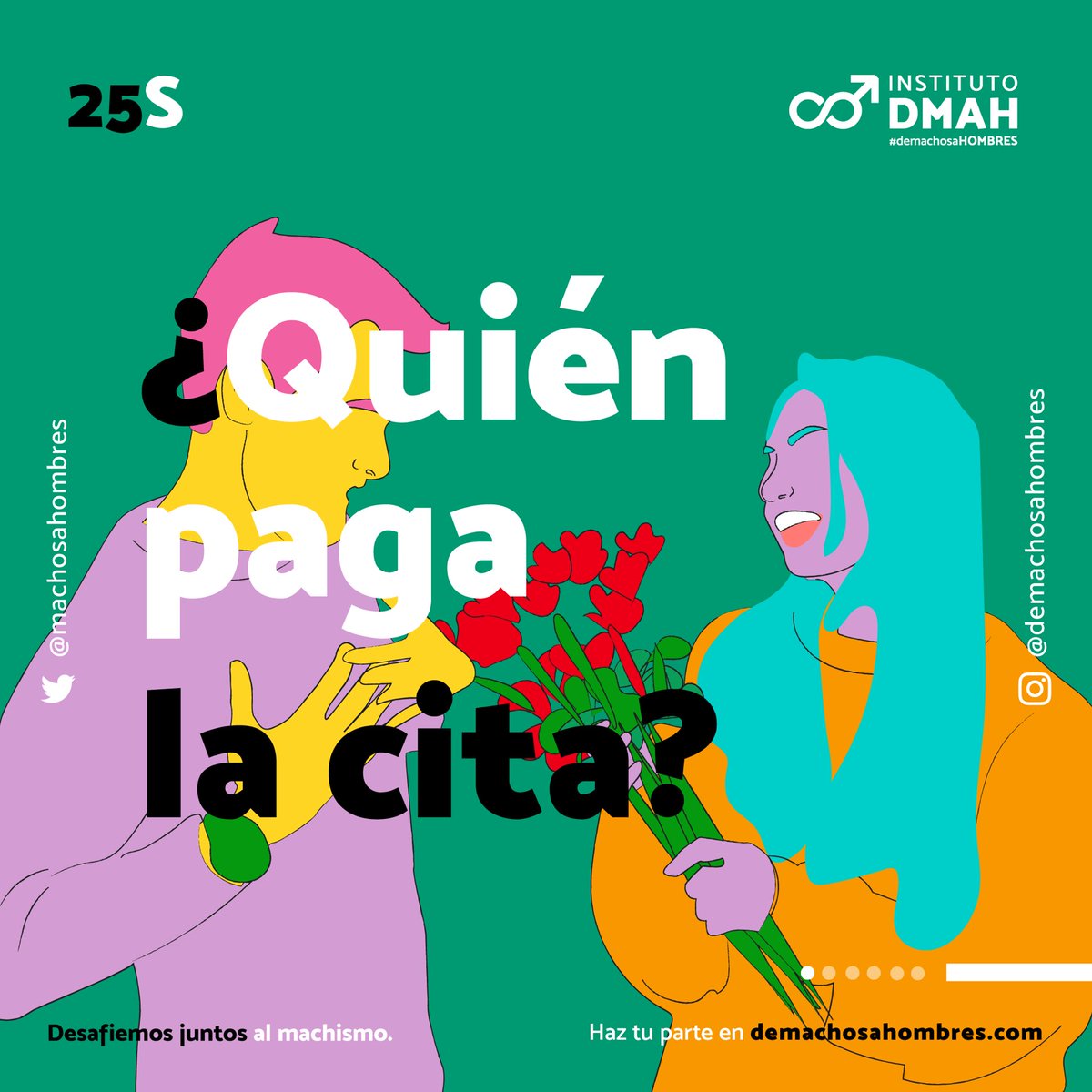 machosahombres's tweet photo. ¿Quién paga la cita?

Desafiemos juntos al machismo

👇🏼👇🏾👇🏽 https://t.co/6x8VpZeJn0