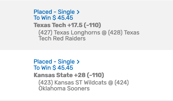 Week 3 - Lee likes Texas -17.5 and OU -28. @paramounntsports 2-1 so far on the year on college picks on  @kkhasissues.  #FadeLee on  #KKHasIssues