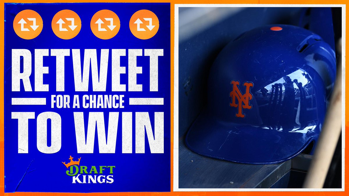 Mets's tweet image. Enter now for your shot at a player autographed helmet, courtesy of DraftKings!

☝️ Follow @DraftKings
✌️ Retweet this post. #DKSweepstakes 
 
Ends 9/27. 1 winner. Rules: atmlb.com/305fFny