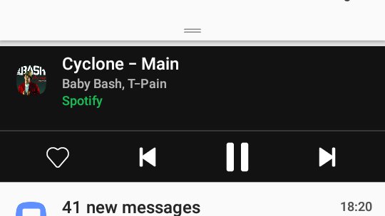 Exhibit C: I stopped the music to post this thread and this is what appears on my screen shortcut (not paused and another random song)