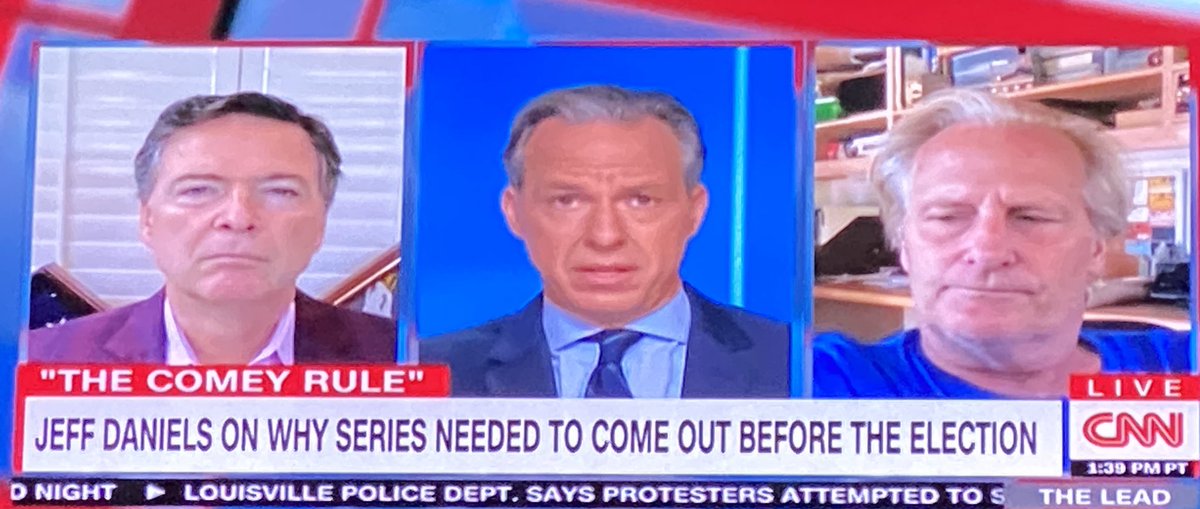 Comey brushed aside a question (no follow-up) about new disturbing docs re. his Crossfire Hurricane investigation. Was on to flog the new movie based on his book. https://t.co/L6lOwvanot