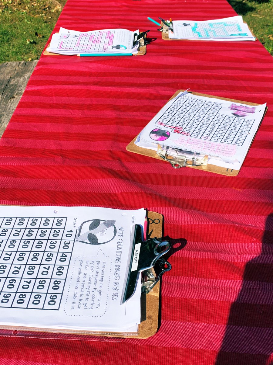 BPettipiece's tweet image. Beautiful day for a little math outside. #skipcounting #100schart #countingroutines @TVDSBmath and then a little climber time! Great way to end our week @riverheights11