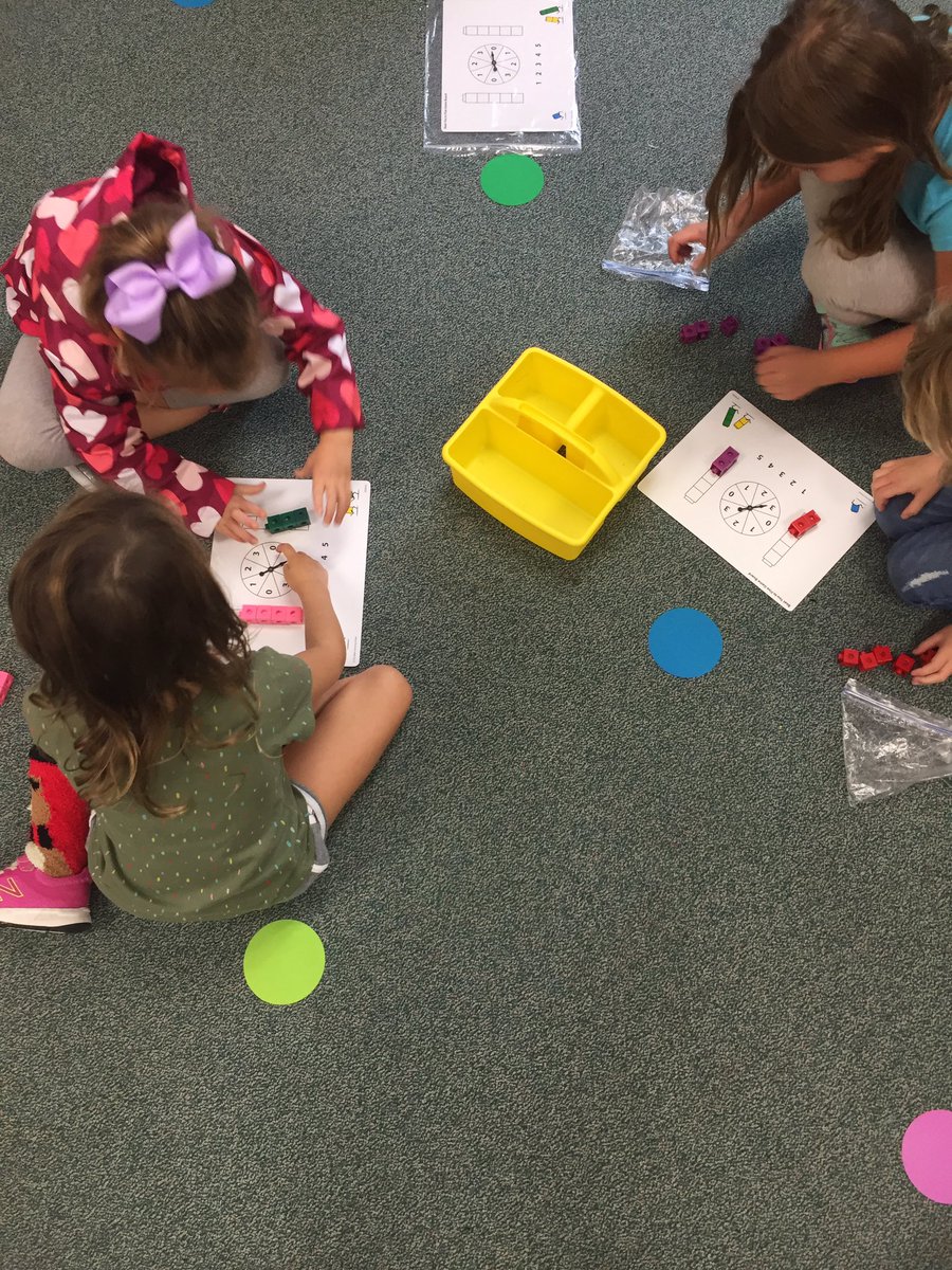 These kindergarteners really loved “Beat you to Five!” So much engagement and a little competition fun! #mathworkstations <a href="/MichelleMcCrea1/">michelle mccrea</a> <a href="/HumbleISD_BBE/">Bear Branch Elem</a>