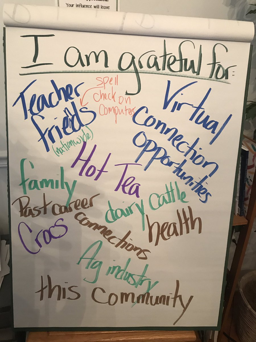 During our #agedu conference lunch today, #teachers reflected on what they were grateful for #gratitude