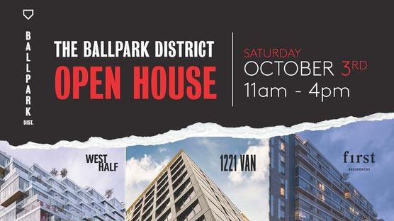 3 Buildings, 3 Lifestyles
Save the Date for the opportunity to tour three communities in the Ballpark District on Saturday, October 3rd from 11am - 4pm