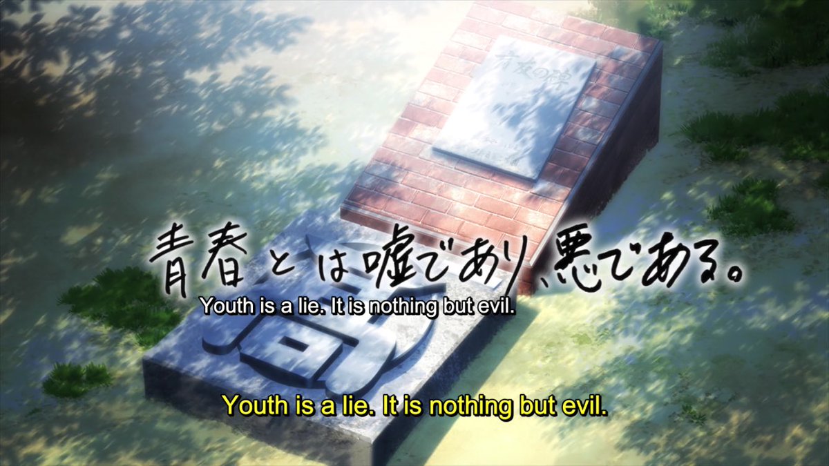 Cenpas's tweet image. Hachiman’s first and final words. #oregairu