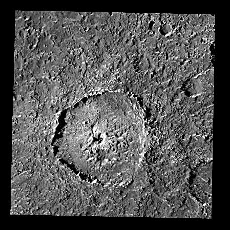 Closer in, Callisto has a bunch of craters. Craters, craters, craters. Small ones are just a pit crater. But slightly bigger ones have domes and….pitted domes! Check out this one called….Tindr! https://photojournal.jpl.nasa.gov/jpeg/PIA01657.jpg