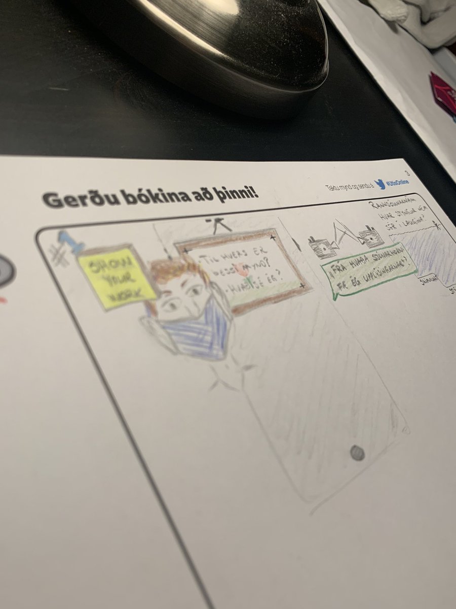 Frábær dagur á #UtisOnline 👏🏻 <a href="/IngviHrannar/">Ingvi Hrannar</a> þú heldur áfram að 🔝 þig. Felldi grímuna, sá hlutina í nýju💡frá öðru 🎥 og fékk löngun til að 🕵🏽️ meira. #menntaspjall