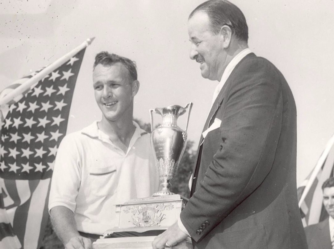 5) Shortly after winning the U.S. Amateur Championship, Arnold Palmer turned professional.Palmer's aggressive playing style and southern charm quickly gained him a loyal fan base known as "Arnies Army."His first pro win?The 1955 Canadian Open, where he took home $2,400.