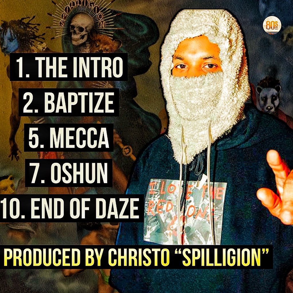 Our very own @ohchristo got some dope tracks on #Spilligion 🐻 Which one of these are your favorite?  👇🏽👇🏽