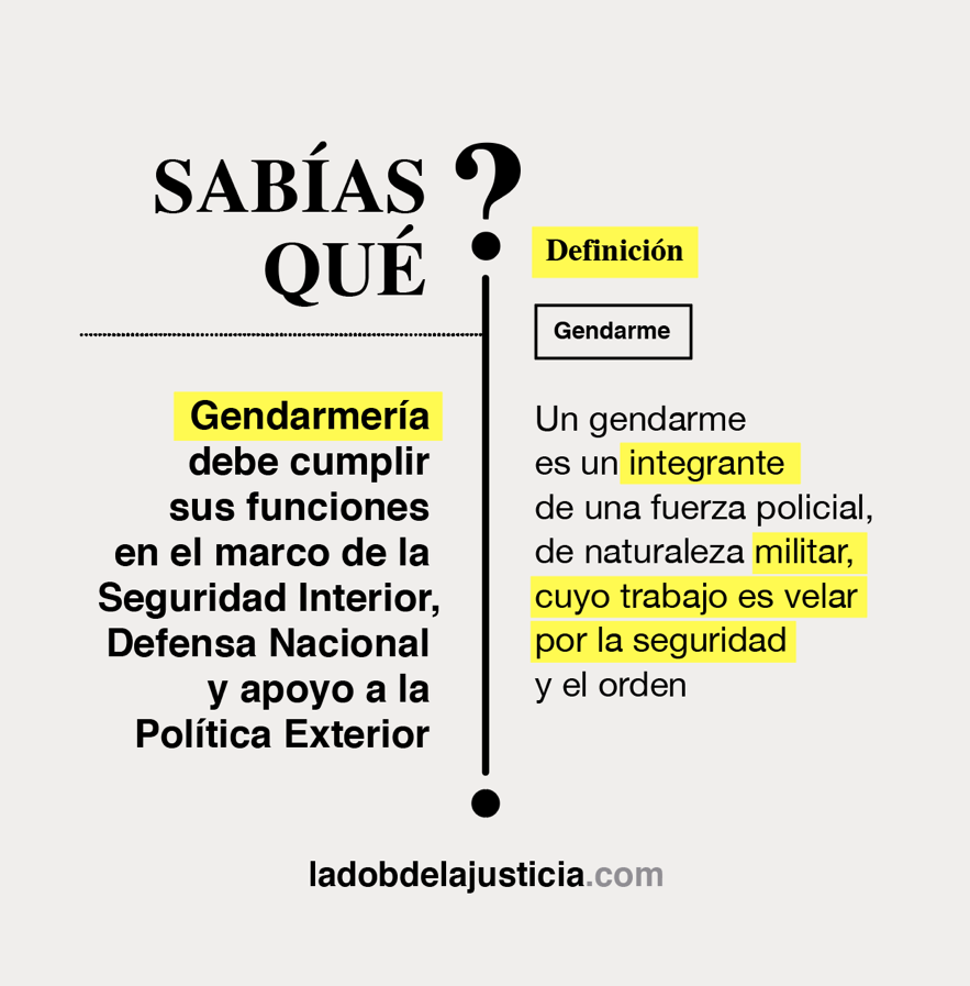 Vimos en el video de la publicación anterior cómo actúa la Gendarmería. ¿Les parece que responde a los objetivos para los que fue creada dicha fuerza? #ladobdelajusticia