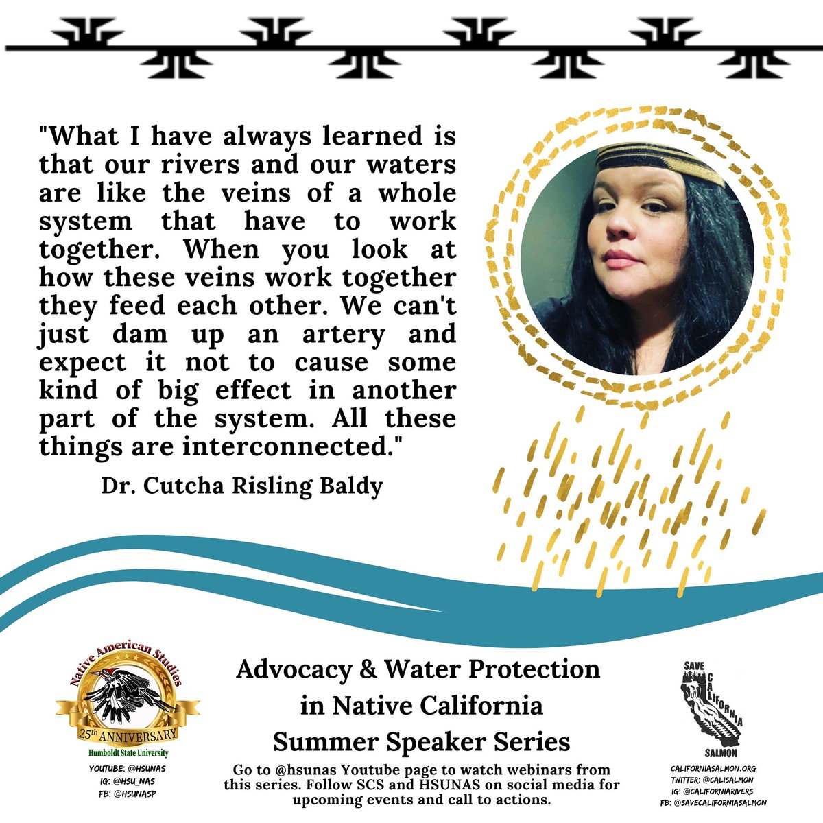 'All these things are interconnected' including fire and water. Oct. 30 and the week of Oct. 19. Save these dates! Follow us for updates.

SIGN our petition chng.it/H7xzq2Fz to #undamtheklamath!

#waterislife #saveourrivers #buffettdamskill #culturalburning