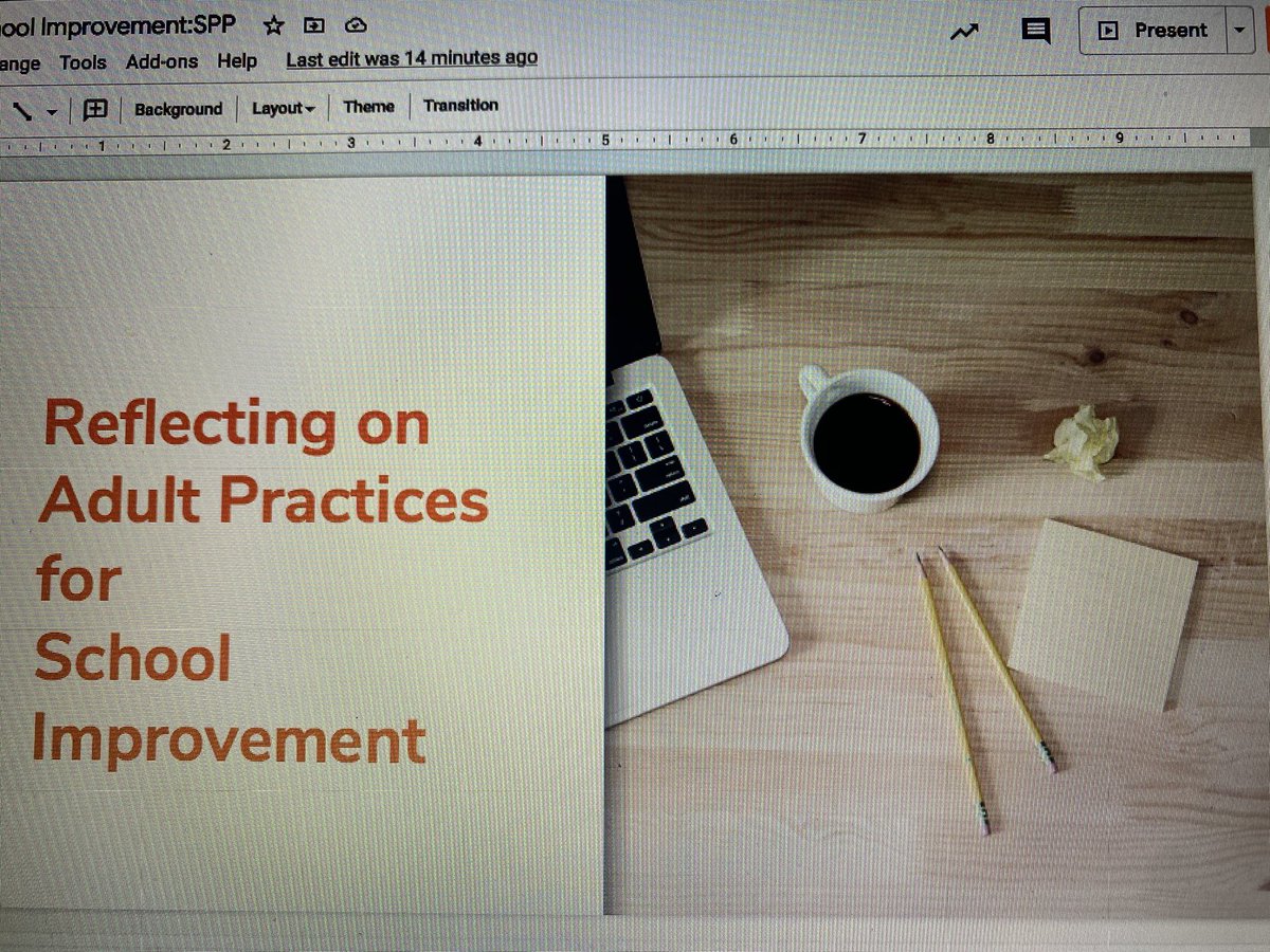 ElemEd_CCPS's tweet image. Reflecting on adult practices for school improvement..not easy work but the RIGHT WORK to improve student outcomes. I appreciate my staff for their willingness to reflect and be transparent in this process. #adaptivework #leadingthroughchange @TaskerAva
