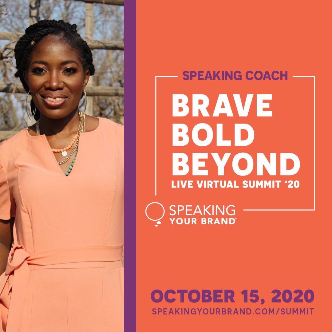 You don't want to miss the FREE Speaking Your Brand #BraveBoldBeyond Live Virtual Summit on October 15th hosted by <a href="/carolmorgancox/">Carol Morgan Cox</a> and @thedianediaz . It's gonna be epic! I'll be there. Will you? RSVP now speakingyourbrand.com/summit