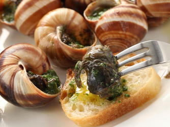 Let's all be silent for a minute to remember and praise that ancestor who thought eating snails was a swell plan.Because goodness me it's delicious.But come on, who thought of this?He/she had issues.