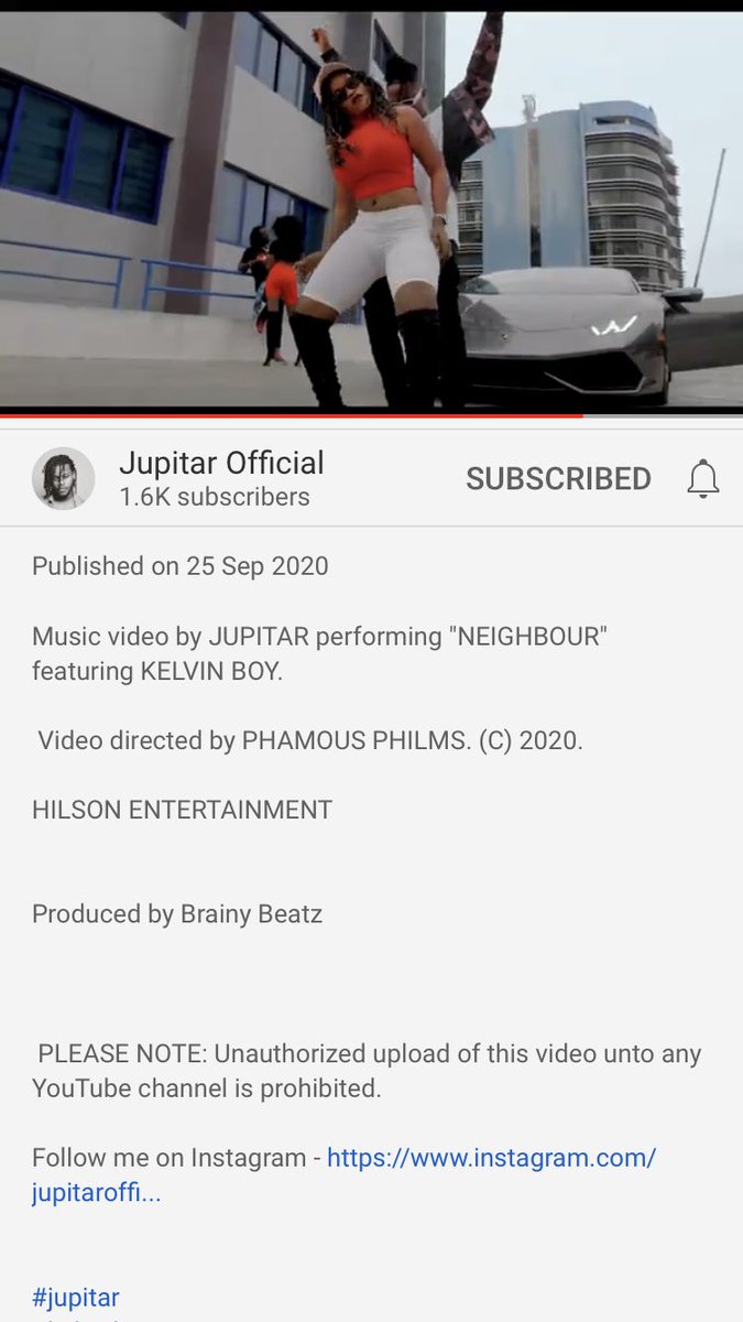 kleb12231's tweet photo. @JupitarOfficial #Neigbor visuals on point🔥🔥🔥.Let’s stream for the General😈💡😍 https://t.co/r6tr9P5E8O