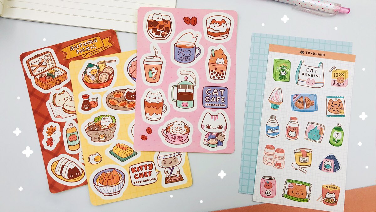 [RTs are ?] Shop update is here! New sticker sheets, spoopy mon stickers & vinyl stickers now available ??

There's also 15% off sticker sheets when you buy 3 or more for the next 1 week! 

Link in thread! 