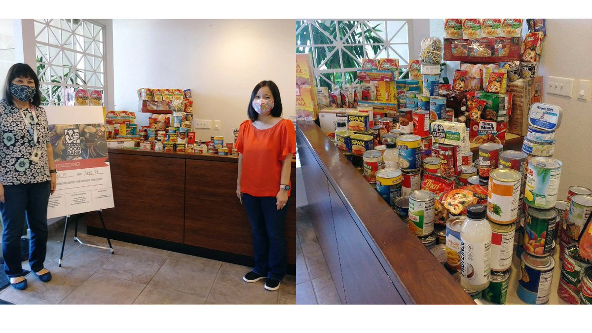Mahalo to everyone who donated canned goods for our @hawaiifoodbank Food Drive. #TeamFICOH loves supporting the Hawaii Foodbank and their mission to nourish Hawaii's hungry! 

#endhunger #nourishourohana #fooddrive