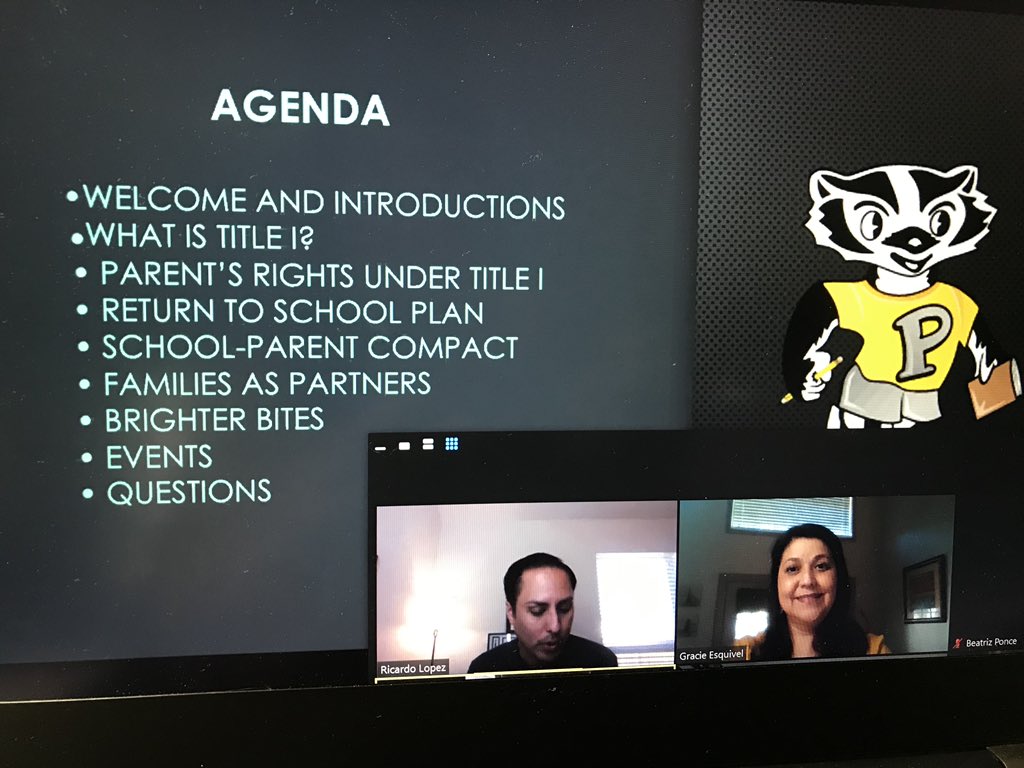 Our incredibly talented PSS, Mr. Lopez, had a great turnout for our ZOOM chat with families. Thank you to all of the parents who attended!! Stay tuned for information about our next ZOOM chat for families  💛 #PadronProud #parentsupport
