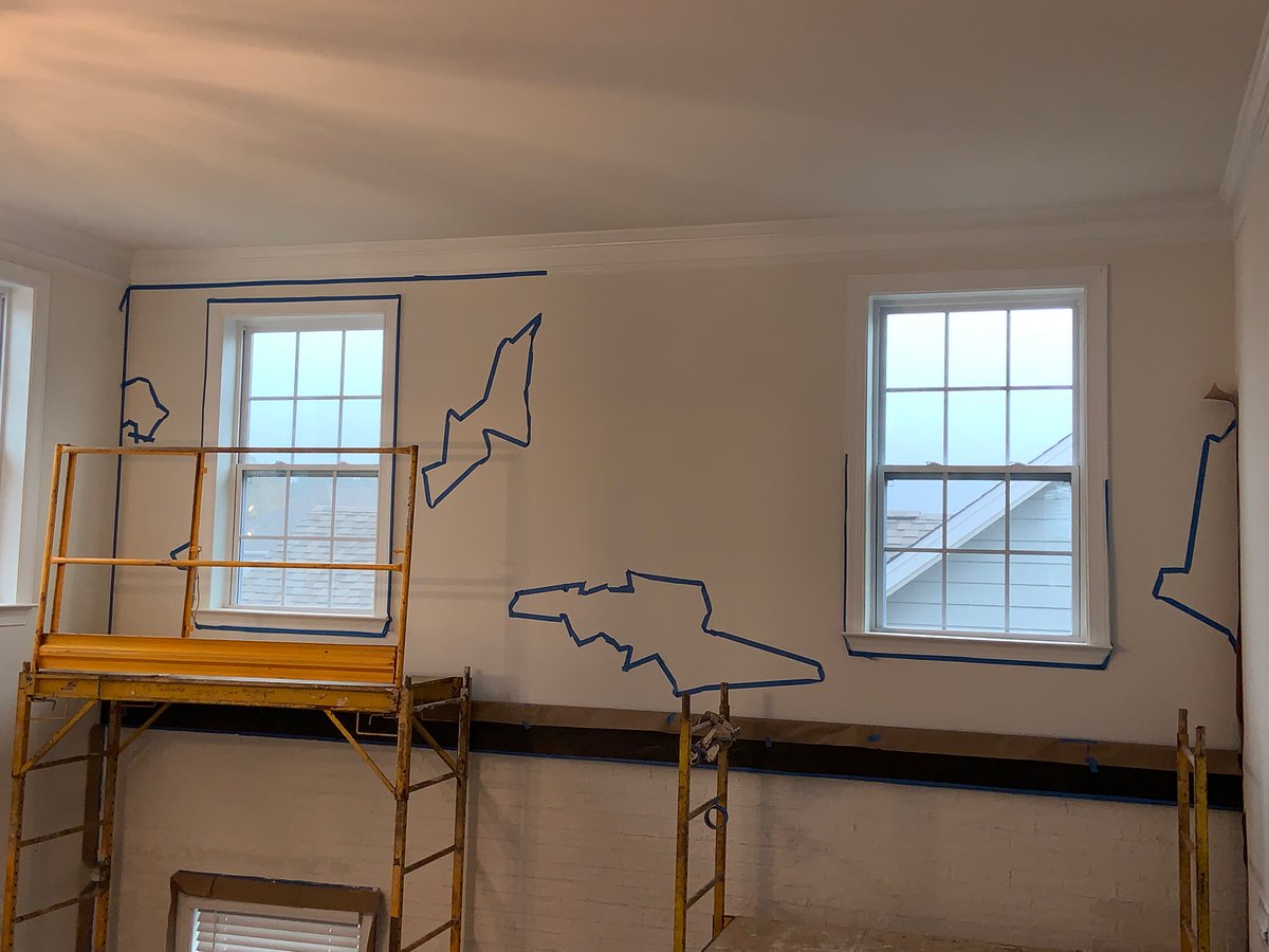 JAGConstCorp's tweet photo. 👉🏻 Check out another JAG project in the works... 

🧱 A two story interior wall with a brick look to the stained beam with a few brick break aways.

Stay tuned for the final images ... https://t.co/zO23IvWPJf

#JagConstruction #mooresvillenc #charlottenc https://t.co/QW4aFRJ4pE