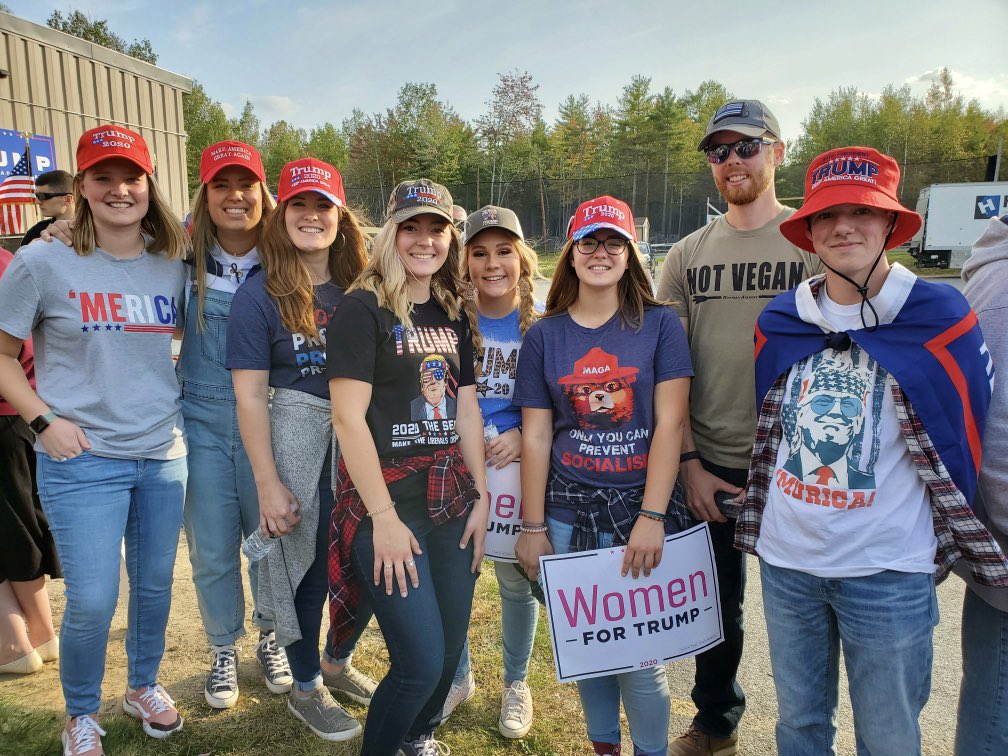 MiddleKidLyd's tweet photo. @DonaldJTrumpJr Thanks for coming to Maine! We love our President @realDonaldTrump &amp; his family! ❤️🇺🇸🤍🇺🇸💙 #Trump2020 #KAG  #fourmoreyears #vote https://t.co/1SfWSG5JPf