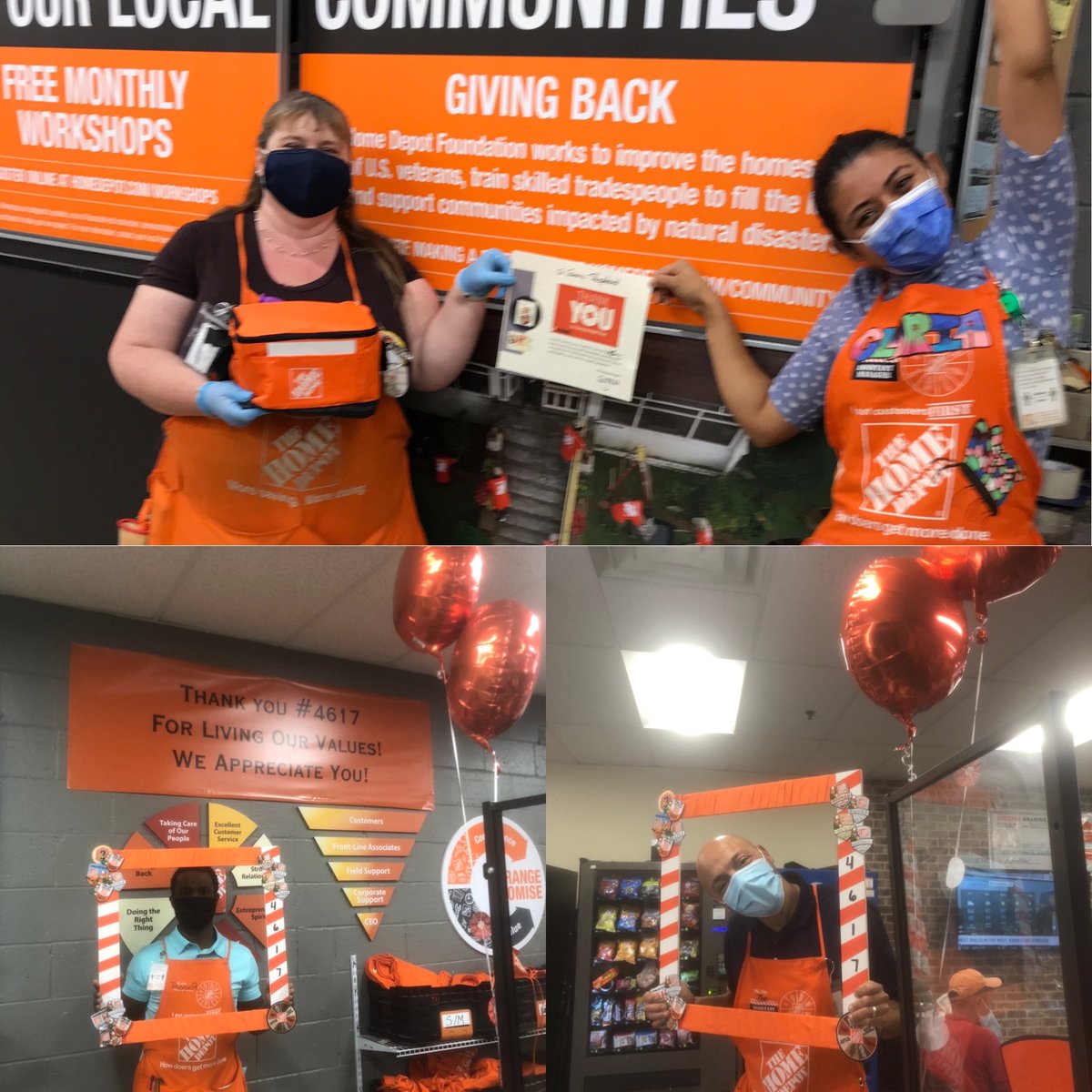 .#livingourvalues Happy #successsharing #HomeDepotStrong Thank you for all your hard work and dedication to taking of each other and our customers! #OneTeam #4617 @ChicoEvansHD <a href="/AnnaTHD4617/">Anna</a> <a href="/kattyniner/">kathy</a> <a href="/NancyASDS4617/">Nancy</a> <a href="/kattyniner/">kathy</a>
