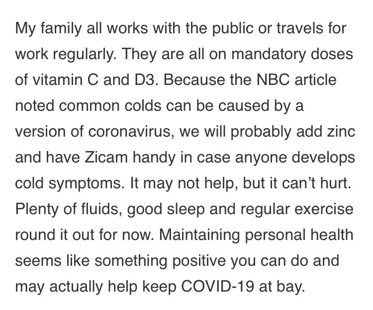 So, let me tell you a story. I wrote this & got savaged. /1 https://noqreport.com/2020/03/07/my-plan-for-living-through-coronavirus-despite-the-media/