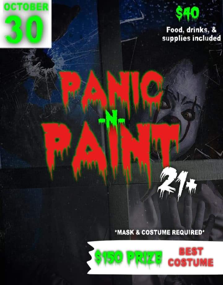 strokeofgene's tweet image. Panic -n- Paint, a Halloween Party like you've never experienced!

If you're not here, you're missing out!!!
eventbrite.com/e/121133241787
